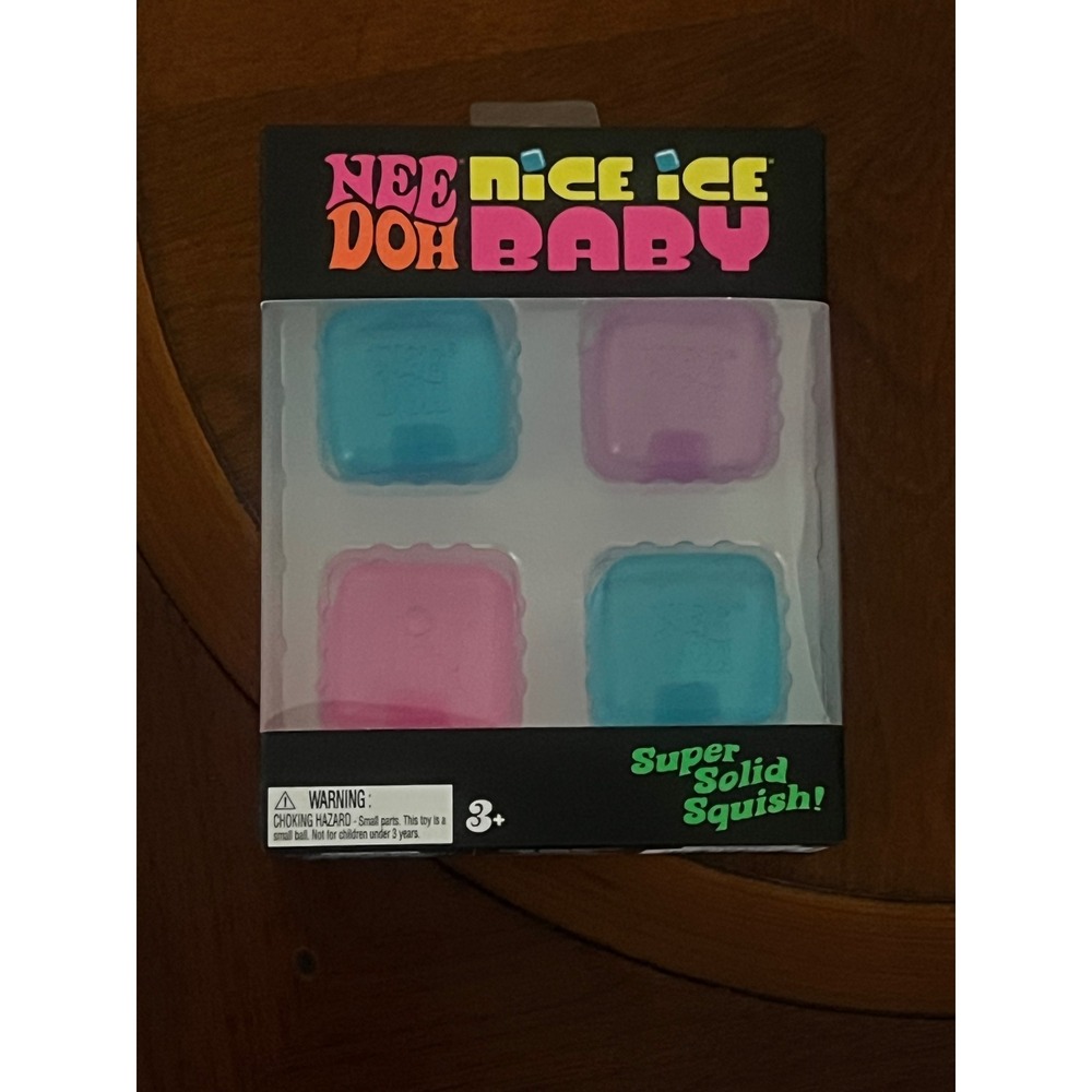 NeeDoh Nice Ice Baby 4 Pack Super Solid Squish Sensory Fidget Toy NEW Schylling